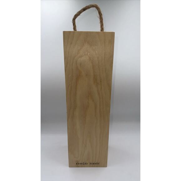 Natural Wooden Wine Red Crate with Handle with Sliding Cover Classy 31-08 - Picture 5 of 16